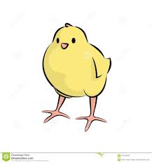 Cute Little Chick Line Art Stock Vector Illustration Of Little 103434282