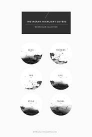 Black And White Instagram Highlight Covers Free Instagram Highlight Covers Watercolor Instagram Aesthetic Instagram Highlight Icons Instagram Icons