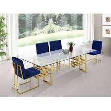 Robey Upholstered Dining Chair In 2020 Chrome Dining Table Meridian Furniture Dining Table Gold