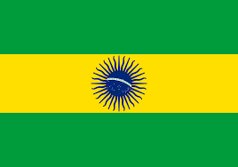 Três bandeiras da argentina contra o céu azul. Bandera De Brasil