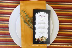 Add your text and then select your font to give it the style you are wanting. Printable Thanksgiving Menu Cards