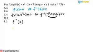 Fungsi Invers Matematika