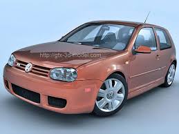 Volkswagen Golf 4 3d Model Volkswagen Volkswagen Golf Model