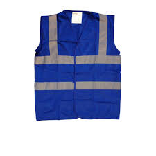 Public safety vests are a class of safety vests outlines in the ansi standard to accommodate the needs of first responders. Blue Hi Visibility Reflective Safety Vest Ideal For Printing Etsy