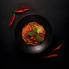 Premium Photo | Pasta with chili peppers