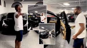 Floyd Mayweather shows off illustrious car collection