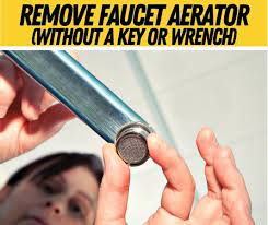 A Faucet Aerator Without Key Or Wrench
