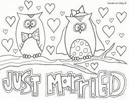 Show your kids a fun way to learn the abcs with alphabet printables they can color. Wedding Coloring Pages Doodle Art Alley