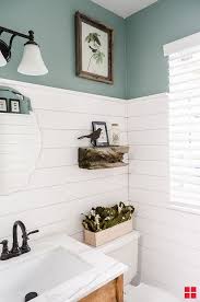 Protect Against Mold And Mildew And Update Your Bathroom Shiplap With Zinsser Perma White Mold Mildew Proo Small Bathroom Bathrooms Remodel Bathroom Makeover