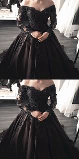 Plus Size Black And Blue Wedding Dress Navy Blue Lace Appliques Long Sleeves Ball Gowns Wedding Dresses 2019 Alinanova Vestidos De Novia Negros Vestidos De Novia Vestido De Baile