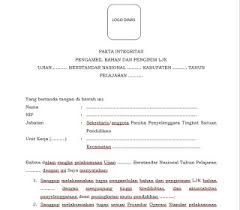 Mengenal arti integritas , pakta integritas & contohnya. Pakta Integritas Panitia Pengawas Ujian Format Word Panduandapodik Id