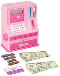 Pretend & play teaching atm bank by learning resources. Pretend Play Teaching Atm Bank Pink