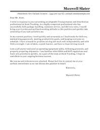 Best Transportation Cover Letter Examples Livecareer