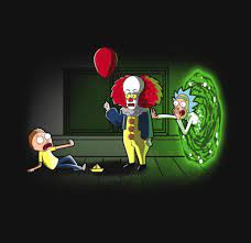 Rick And Morty X Pennywise Rick I Morty Rick And Morty Crossover Rick And Morty Poster