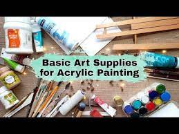 Basic Art Supplies For Beginners Tips N Tricks What To Buy Acrylic Painting Art Haul Youtube Acrylic Painting For Beginners Acrylic Painting Art Supplies