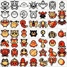 Tiny christmas square scene pixels. Original Pokemon Sprites Of The Avatars Representing The Pokemon In Your Party From The Original Games Red Blue Gold Silver Pokemon Coisas De Pokemon Pikachu
