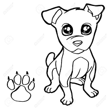 The spruce / evan polenghi these turkey coloring pages will get all the kids excited. Dog With Paw Print Coloring Page Vector Royalty Free Cliparts Vectors And Stock Illustration Image 45880347