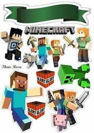 Whether you have a class of students who love minecraft, you are hosting a minecraft themed party, or … minecraft worksheets. Minecraft Party Free Printable Cake Toppers Minecraft Party Minecraft Cake Minecraft Party Printables