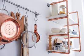 I didn't notice until paint: Diy Copper Pipe Shelf Detailed Tutorial Heylilahey