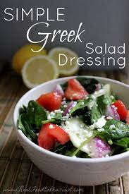 Simple Greek Salad Dressing Recipe Greek Recipes Real Food Recipes Salad Dressing Recipes