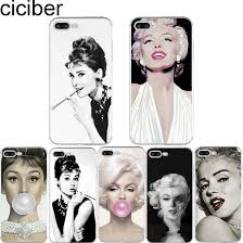She died of a drug overdose in 1962 at the age of 36. Ciciber Marilyn Monroe Audrey Hepburn Vzorec Design Mehki Silikonski Telefon Primerih Kritje Za Iphone 7 6 6s 8 Plus 5s Se X Coque Opremljena Primerih Gear Grand News
