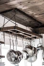 Pot racks are perfect for hanging up your pots and pans, and clearing out some space from a kitchen cabinet, for more cooking tools, or food. How To Build A Diy Pot Rack And Secure It To Your Ceiling