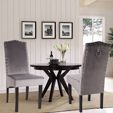 Product reviews of (pink) set of 2 velvet dining chairs pull ring knocker back studded button tufted. Velvet Dining Chairs With Knocker Parker Grey Velvet Dining Chair With Knocker And Chrome Legs Shop Online For Chairs And Benches In Modern Upholstery Such As Velvet Leather And Rattan Rosewind