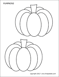 These pumpkin coloring pages are intricately decorated. Pumpkins Free Printable Templates Coloring Pages Firstpalette Com