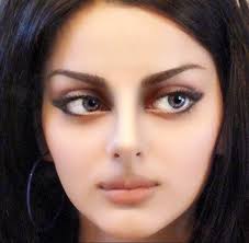 futuristic beauty face beautiful eyes beautiful makeup