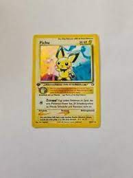 It evolves into pikachu when leveled up with high friendship, which evolves into raichu when exposed to a thunder stone. Pichu Karte Ebay Kleinanzeigen