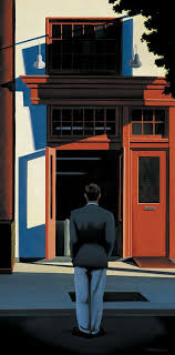 Kenton Nelson Red And Waiting American Scene Painting Kenton Art Themes