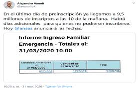 Andrés larroque pidió que se restituyera cuanto antes. Anses Prolongan El Plazo Para Inscribirse En El Ingreso Familiar De Emergencia La 100