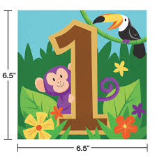 creative converting jungle safari napkins 16 ct