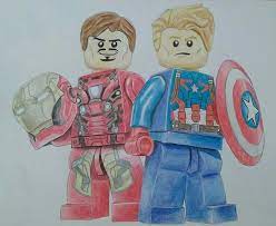 After another international incident involving the avengers results in collateral damage, political pressure mounts to install a system of accountability and a governing body to determine when to enlist the services of the team. Lego Captain America And Ironman From Civil War 15 Lego Art Art Base Art