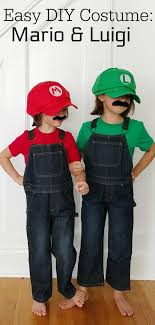 Diy mario, luigi and princess peach halloween costumes 2015. Easy Diy Kids Halloween Costumes Mario And Luigi