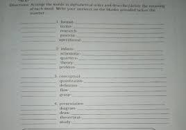 Click the ascending or descending button to select which order the list should appear. Solved Lesson Conceptual Framework In 6 Quantitative Rese Chegg Com