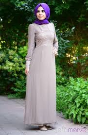 Tesettur Elbise Fy 52062 03 Vizon Islamic Fashion Fashion Dresses