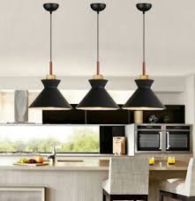 Kitchen recessed lighting offers a clean look and can be used throughout the room space. Black Pendant Lighting Kitchen Lamp Bar Ceiling Lights Wood Modern Pendant Light 6165439592732 Ebay
