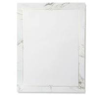 Marble And Gold Foil Border Stationery Paper - 40 Count