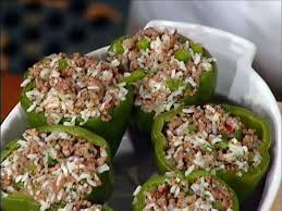 Mr John S Meat Stuffed Bell Peppers Recipe Emeril Lagasse Food Network Foodnetwork Com Stuffed Peppers Food Network Recipes Peppers Recipes