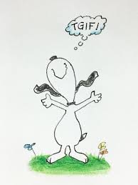 Tgif Thank God It S Friday Etsy Lovers Art Cartoon Illustration Paper Drawing