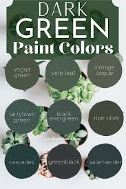 Best Dark Green Paint Colors From