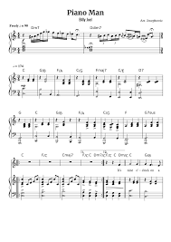 Piano man by billy joel all sheetmusic com. Piano Man The Original Live Version Sheet Music For Piano Flute Solo Musescore Com