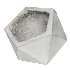 Intratuin Bloempot Hexagon 15 Cm Lichtgrijs Intratuin Bloempot Tuinpotten Plantenpotten