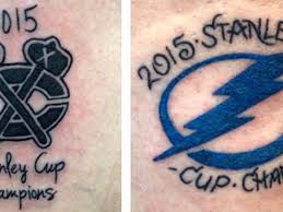 Pirates pitcher tyler glasnow had to convince a minor league teammate his love of rap music was stronger, and he proved it with two tattoos. Lightning Blackhawks Fans Get Premature Stanley Cup Champions Tattoos Sbnation Com