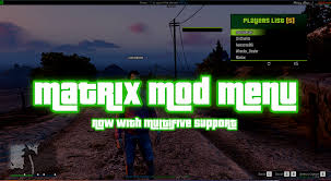 The use of mods in gta 5 in only allowed in offline. Matrix Mod Menu Sp Mv 4 1 Gta5mod Net