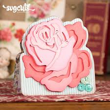 Rose Card 1 99 Svgcuts Svg Files For Cricut Silhouette Scanncut Scal And Sizzix Machines