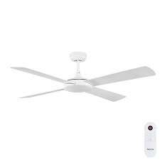 Hunter fan 52 in casual brushed nickel ceiling fan with light kit and pull chain. Eco Silent Deluxe Dc Smart Dc Ceiling Fan With Remote White 56