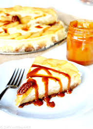 Cheesecake Aux Pommes Au Caramel Au Beurre Sale Del S Cooking Twist Recipe Apple Cheesecake Caramel Apple Cheesecake Cheesecake