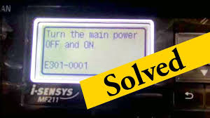 Canon i sensys mf 4450 scanner. E100 0001 Turn The Main Power Off On Cannon Printer Error Youtube